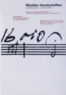 Musiker-Handschriften im Helmhaus Zürich